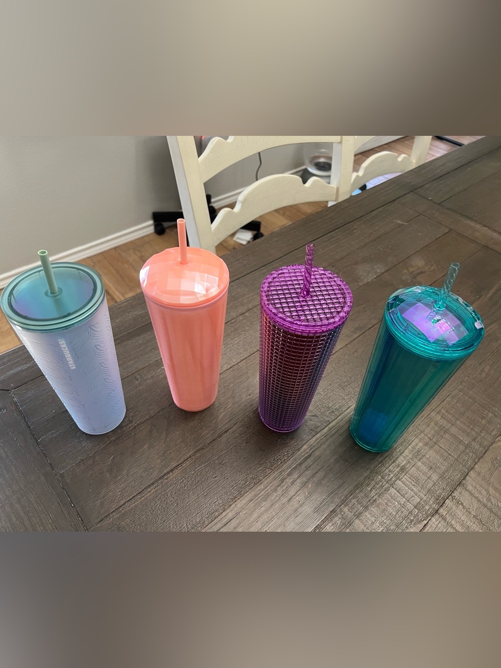 Starbucks Pastel & Jewel Tone Reusable Tumblers - Blue, Pink, Purple, Teal